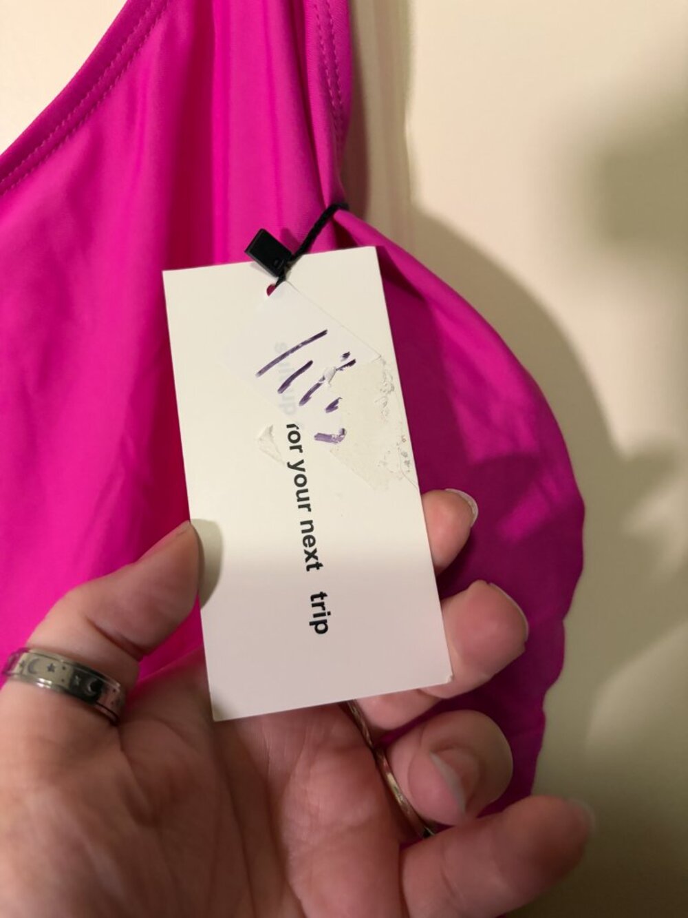 New 3X Pink Tankini Swim Top - Picture 5 of 10